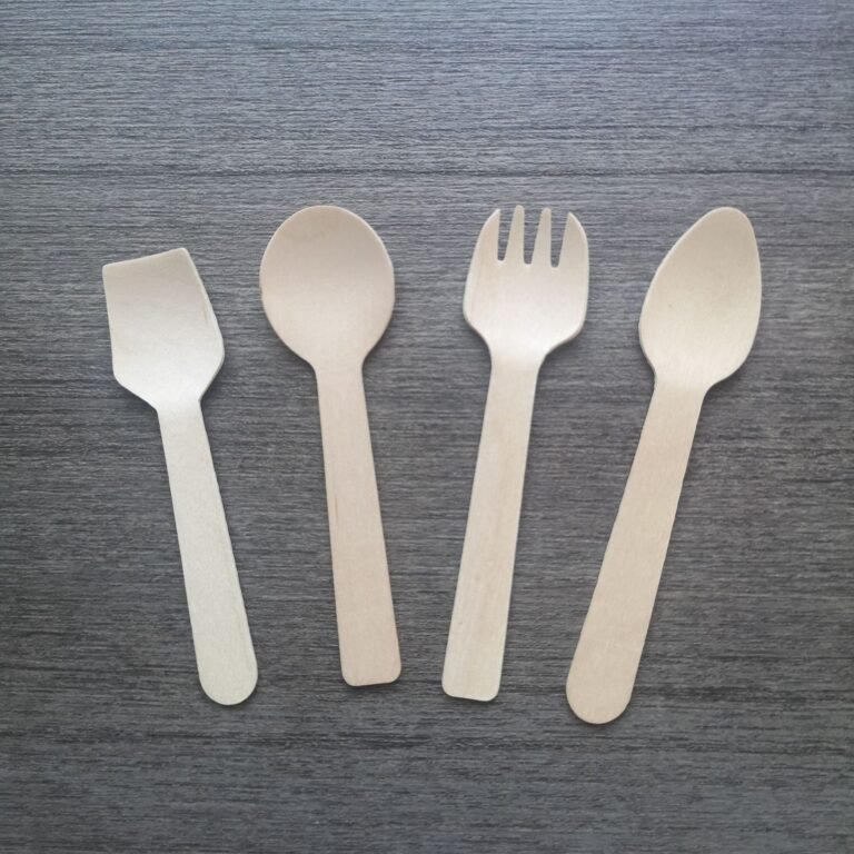 wooden spoon knife fork